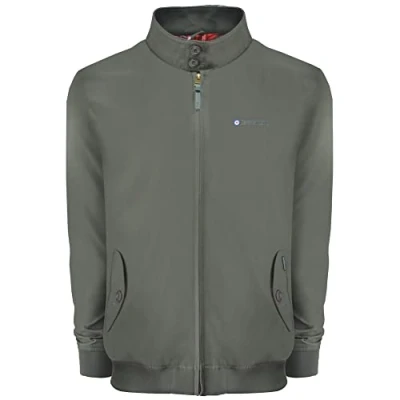 Image of Lambretta Mens Harrington Retro MOD Classic Jacket (as8, alpha, 4x_l, regular, Khaki), 4XL
