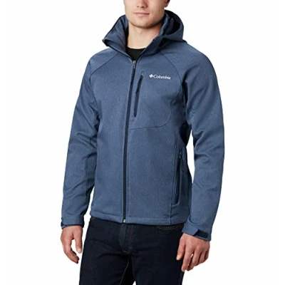 Image of Columbia Men&#039;s Cascade Ridge Softshell, Softshell Jacket, Collegiate Navy Heather, Size S