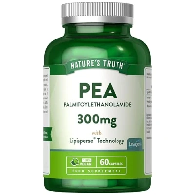 Image of Palmitoylethanolamide Pea Levagen Plus 300mg 60 Vegan Capsules by Nature&#039;s Truth