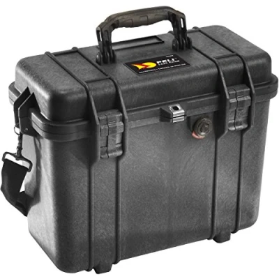 Image of PELI 1430 Hard Top Loader Carrying Case, IP67 Watertight and Dustproof, 4L Capacity, Made in US, No Foam, Black
