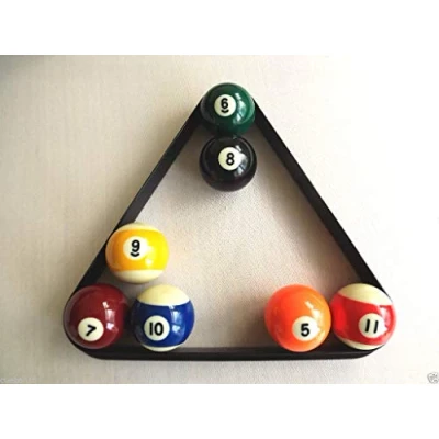 Image of Homegames Pool Table Ball Triangle AMERICAN Size 2 1/4&quot; Set