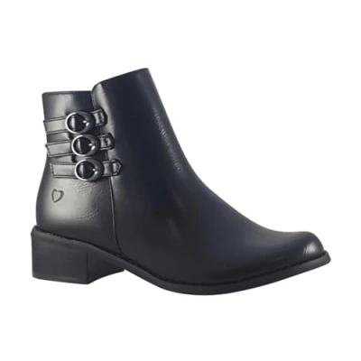 Image of Heavenly Feet Lauren Black Synthetic Womens Boots Standard Fit 7 UK