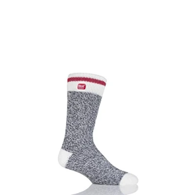 Image of 1 Pair Black Block Twist Thermal Socks Men&#039;s 6 11 Mens Heat Holders
