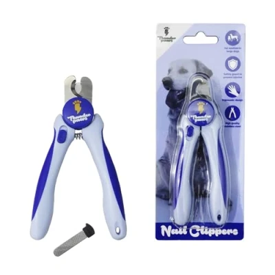 Image of Thunderpaws Dog Nail Clippers (Small/Medium) with File (Blue)…