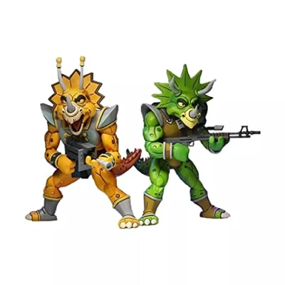 Image of 7&quot; TMNT Cartonn Captain Zarax &amp; Zork 2 Pack Figure