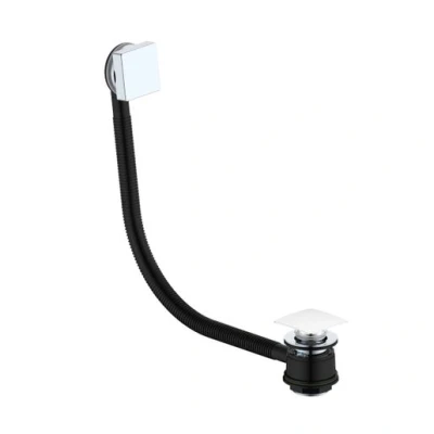 Image of Iflo Square Clicker Basin Waste 1 1/2 Inch Chrome