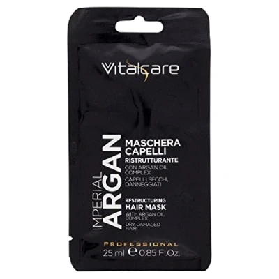 Image of Vitalcare Imperial Argan Restructuring Hair Mask for Dry and Damaged Hair, with Oil Complex, Mask, 25 ml