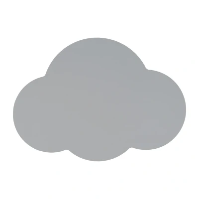 Image of TK Lighting Cloud wall light, grey, width 38 cm, steel/plastic