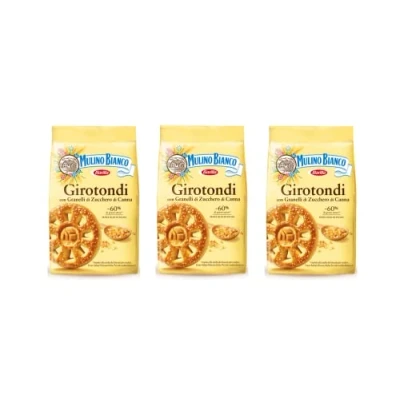 Image of 3X Mulino Bianco Girotondi Italian Biscuits Cookies 350g