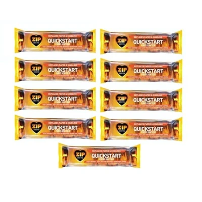 Image of Zip Quickstart Firelighters 150g Just Light The Wrapper Pack of 9