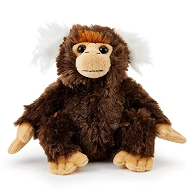 Image of Zappi Co Plush Children&#039;s Stuffed Soft Cuddly Toy Part of Safari Animals Collection, Perfect for Kids (32cm Length) (Tamarin Monkey)