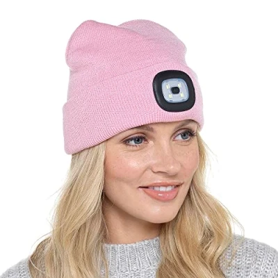 Image of Undercover Ladies LED Light Beanie Hat GL598 Pink