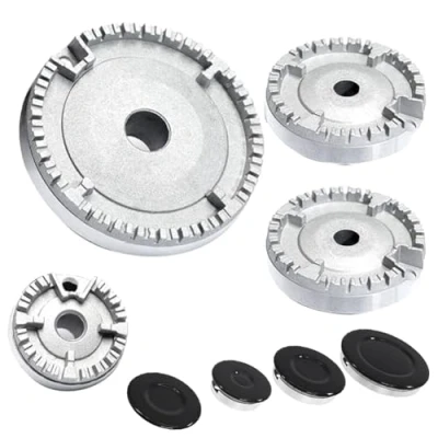 Image of panjin Cooker Hat Set Stove Lid, Oven Gas Hob Burner Crown Flame Cap, Fits Most Burners