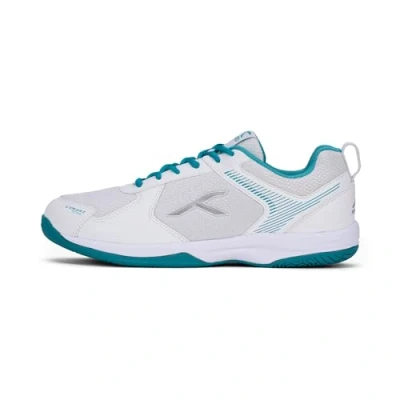 Image of HUNDRED Men&#039;s Court Star Sneaker, White/Lt Green, 9 UK