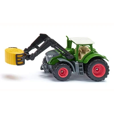 Image of siku 1539, Fendt 1050 Vario Tractor, Metal/Plastic, Green, Bale clamp and removable cab