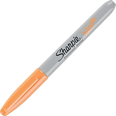 Image of Sanford Sharpie Neon Fine Point Permanent Marker Open Stock Orange