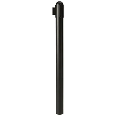 Image of Securit Retractable Barrier Post with Black Nylon Tape