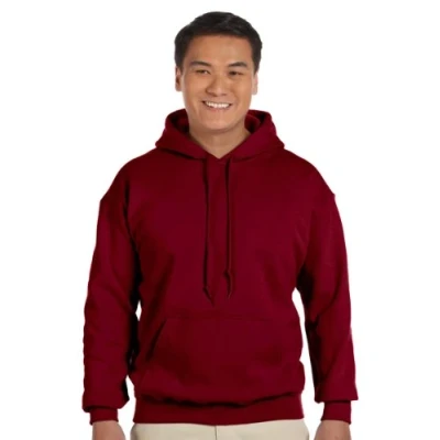 Image of GILDAN Heavy Blend Adult Unisex Hooded Sweatshirt/Hoodie (XL) (Garnet)