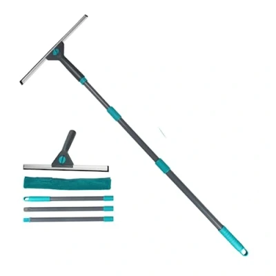 Image of Garden Mile Window Cleaning Equipment Squeegee with Flexible Rubber Blade and Microfiber Head Cover, Durable Easy to Clean Cleaner