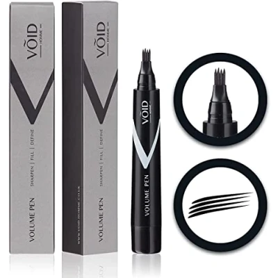Image of VOID Homme Beard Volume Pen (Black) Filling Pen, Sweat &amp; Waterproof, Smudge proof Filler for Natural look