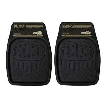 Image of JVL Pair of lipped Ultimat heavy duty car mats mud snow boot liner water tray