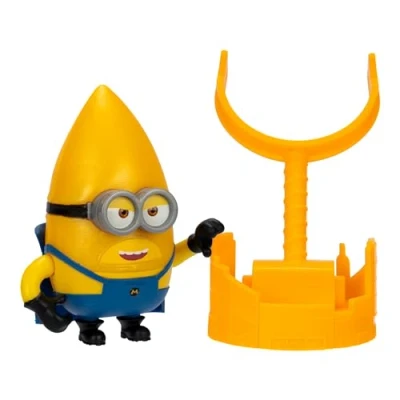 Image of MINIONS Despicable Me 4 Launch And Crash Mega Gus Action Figure Into The Scene From His Launcher Collect All 5 Different With A Play Feature Accessories
