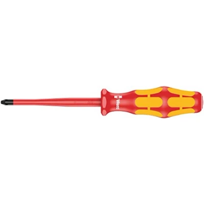 Image of Wera 05020131001 1 x 80 mm &quot;162 iSS PH VDE&quot; Insulated Screwdriver for Phillips Screws Silver