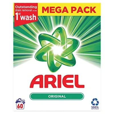 Image of Ariel Washing Powder Original 3.9KG, 60 Washes, Outstanding Stain Removal in the 1st Wash