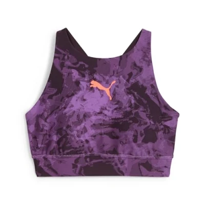 Image of Puma Individualblaze BRA Light support sports bra, Women&#039;s, Size: XL, Midnight plum