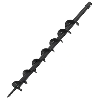 Image of &quot;vidaXL Auger Drill Steel 60mm Heavy Duty, High Compatibility for Tree Planting, Road Construction and Fence Posts Setting&quot;