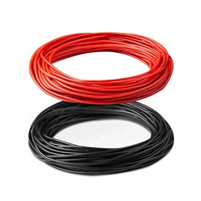 Image of Bryne 22 Gauge Ultra Flexible Silicone Wire 100 Ft [50 Red and 50 Black],60 Strands 0.08mm of Tinned Copper,High Low Temperature Resistance 60 200 Degree C (22 AWG, Red&amp;Black)