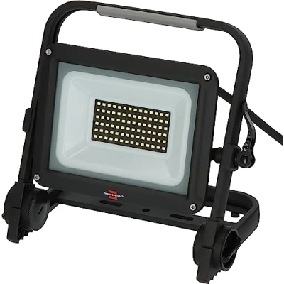 Image of Brennenstuhl Mobile LED Floodlight JARO 7063 M/LED Work Light 50W for Outdoor use (LED Spotlight with 5m Cable, Worklight 5800lm Made of Aluminium, dimmable, IP65)