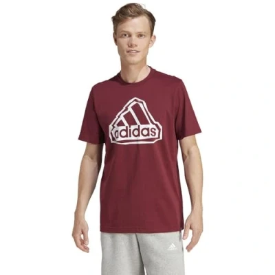 Image of adidas Men&#039;s Folded Sportswear Graphic Tee, Shadow red, L