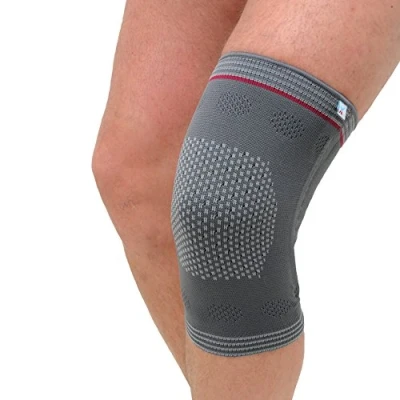 Image of Medically Approved Woven Stretch Elastic Knee Sleeve with Spiral Stays As Supplied to UK Hospitals for Arthritis, Tendonitis, Mild Instability (XL: Thigh Circ: 51 55cm)