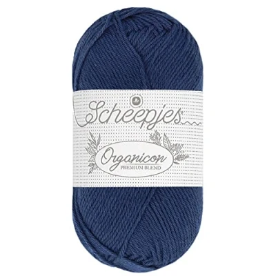 Image of Scheepjes Organicon 251 Aegean Blue Yarn 5x50g