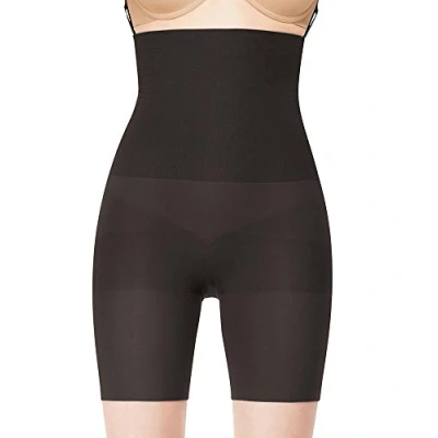 Image of Spanx Assets Red Label Focused Firmers High Waist Mid Thigh Slimmer Black UK Size 22 24 US 1X