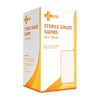 Image of Premium Sterile Gauze Swabs 10cm x 20cm Pack of 100