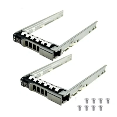 Image of 2 Pack 2.5&quot; SAS SATA Hard Drive Tray Caddy 8FKXC/08FKXC for Dell PowerEdge R630 R730 R730XD T630 R430 T430 PowerVault MD1420 MD3420 series, Compatible with