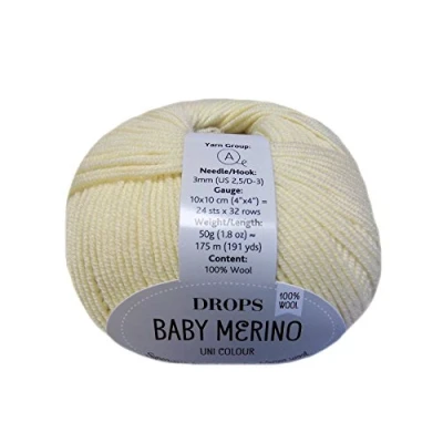 Image of Drops Baby Merino Wool 03 Light Yellow