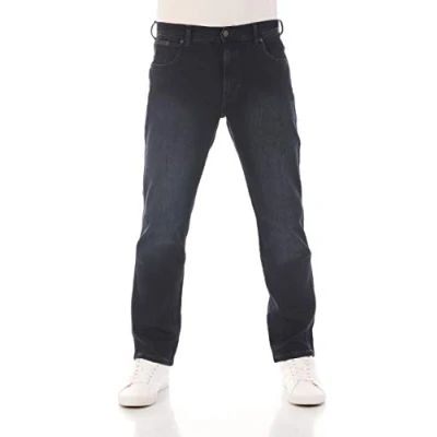 Image of Wrangler Men&#039;s Jeans Regular Fit Texas Stretch Trousers Authentic Straight Denim Cotton Black Blue Grey W28 W29 W30 W31 W32 W33 W34 W36 W38 W40 W42 W44, Smoke (Wss1lr90b), 32 W/30 L