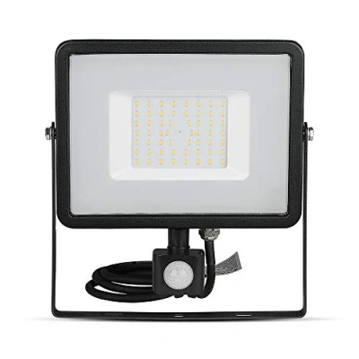 Image of V tac VT 50 S Z LED schijnwerper met sensor W 4000 Lm 4000K zwart