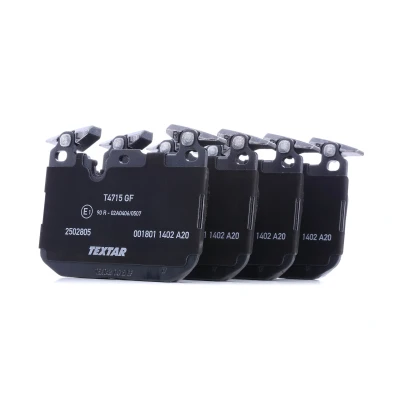 Image of 2284765, 2284969, 2464196, 2468432, 34112284765 Brake pad set TEXTAR 2502805 prepared for wear indicator with counterweights BMW: 3 Saloon