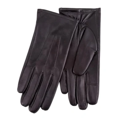Image of Isotoner Ladies Three Point Leather Glove With SmarTouch