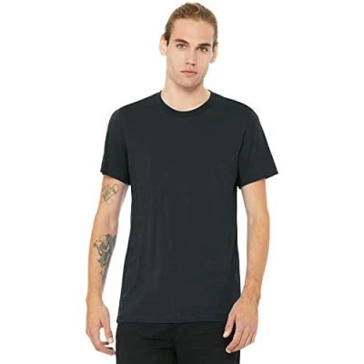 Image of Canvas Unisex Crew Neck T Dark Grey Solid