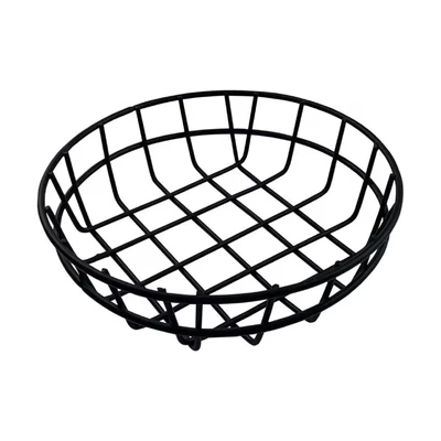 Image of Beaumont Round Bread Basket Black 8in