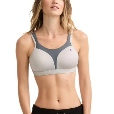 Image of Champion womens1602Bali Women&#039;s Live It Up Wirefree Sports Bra Gray 42DD