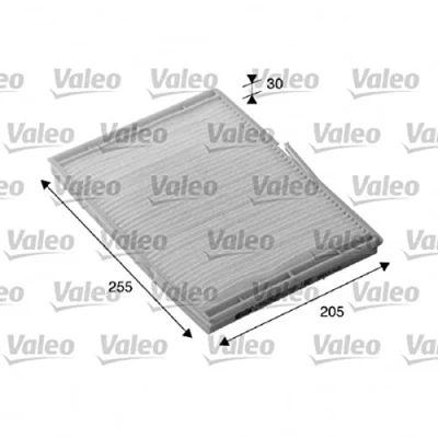 Image of 7700424093 Pollen Filter VALEO CLIMFILTER COMFORT 698276 Particulate 260mm 189mm 16mm RENAULT: MEGANE 1 Cabriolet