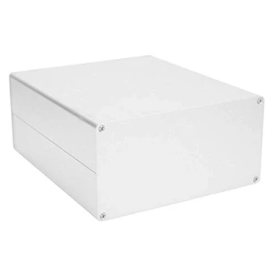 Image of Aluminum Project Box,80x160x180mm Electronic Enclosure Case Matte Silver Split Type DIY Shell