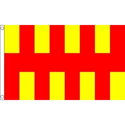 Image of 3ft x 2ft (90 60 cm) Northumberland County 100% Polyester Material Flag Banner Ideal For Pub Club School Festival Business Party Decoration