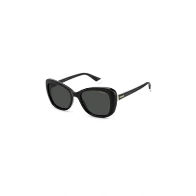 Image of Sunglasses Polaroid Pld 4132/s/x col. 807/m9 Woman Round Black